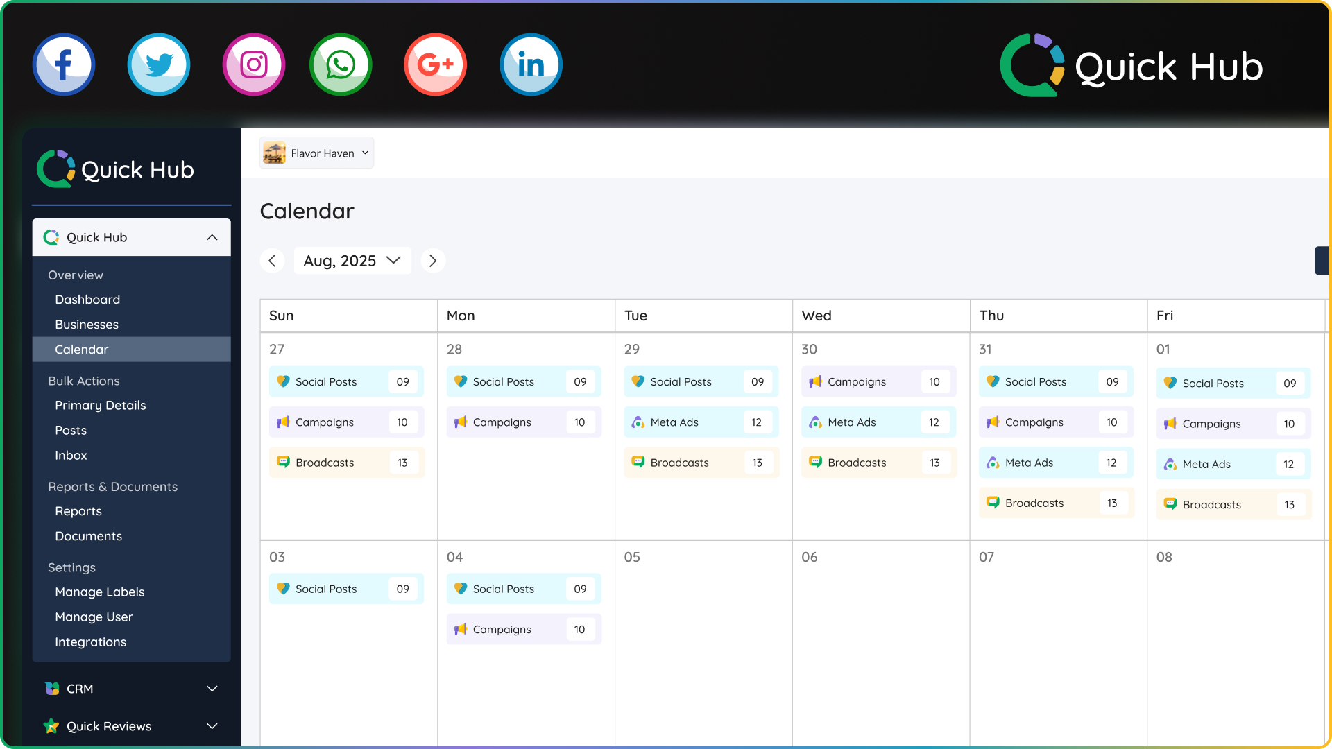 The Power of a Unified Calendar